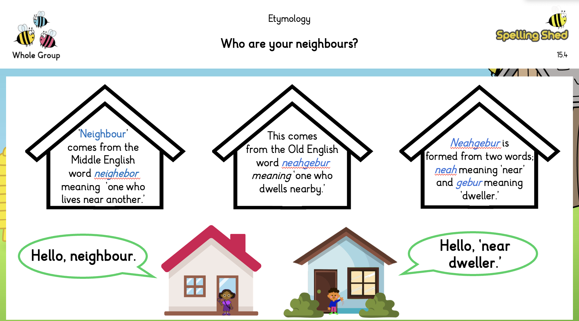 etymology worksheet