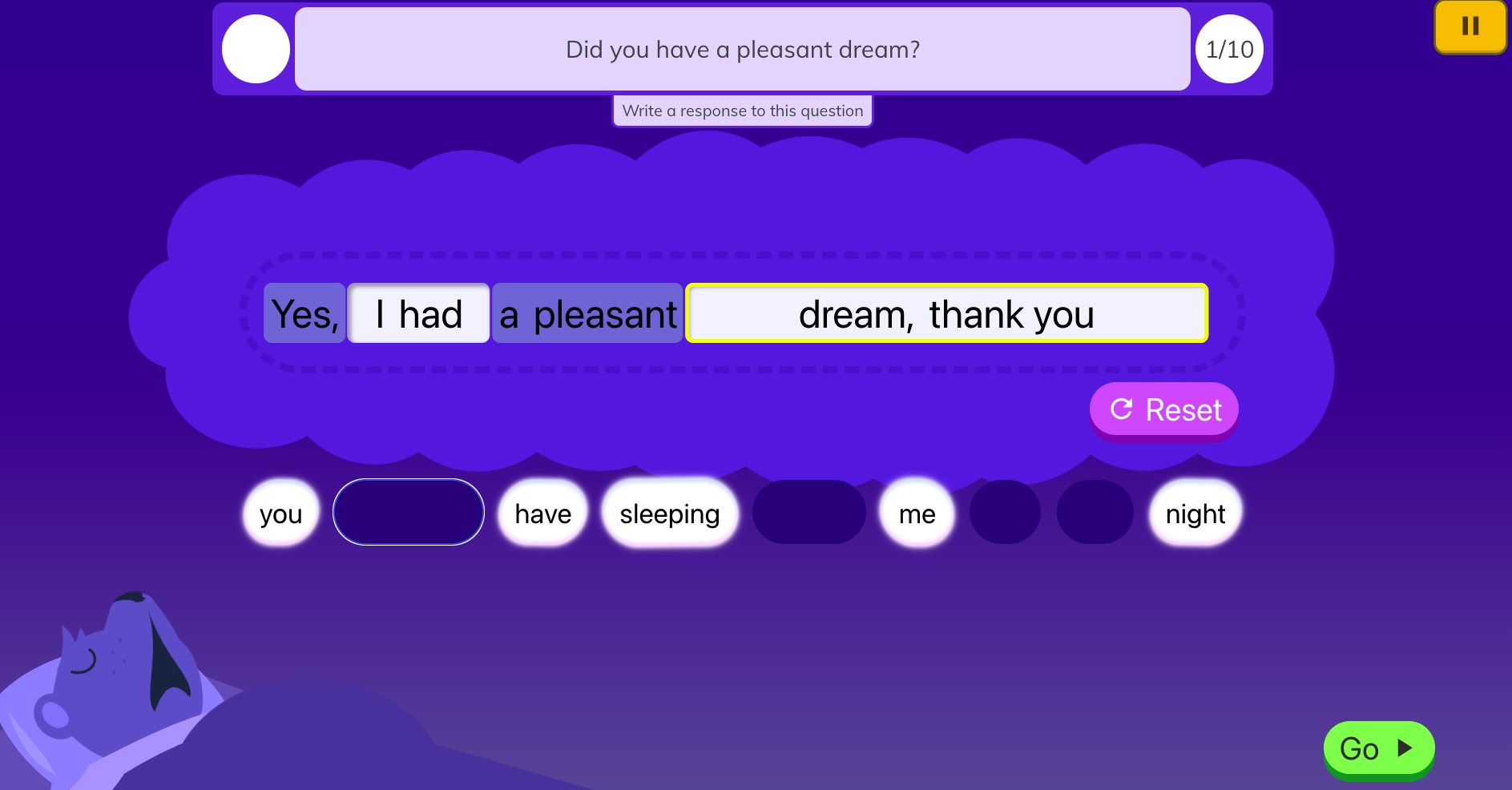 Sweet Dream Sentences