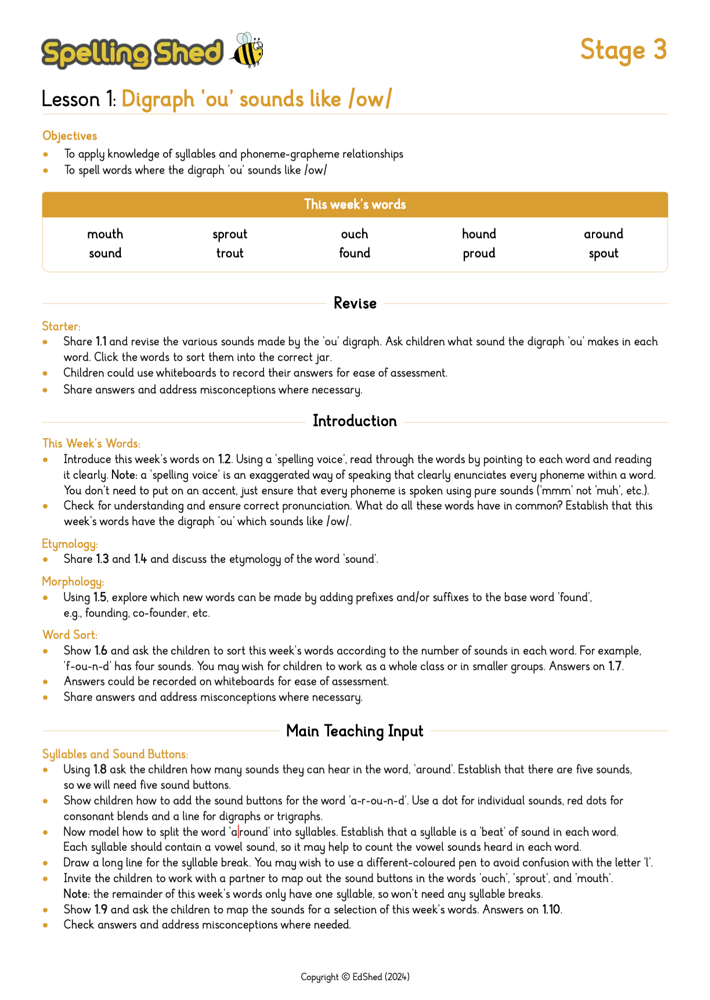 guidlance document